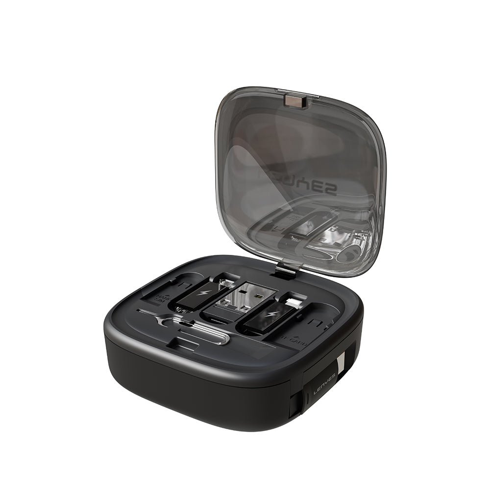 Lenyes LB603 6in1 Type-C to Type-C Kablolu 60W Çevirici Adaptör Seti Standlı Saklama Kutusu Lenyes LB603 6in1 Type-C to Type-C Kablolu 60W Çevirici Adaptör Seti Standlı Saklama Kutusu